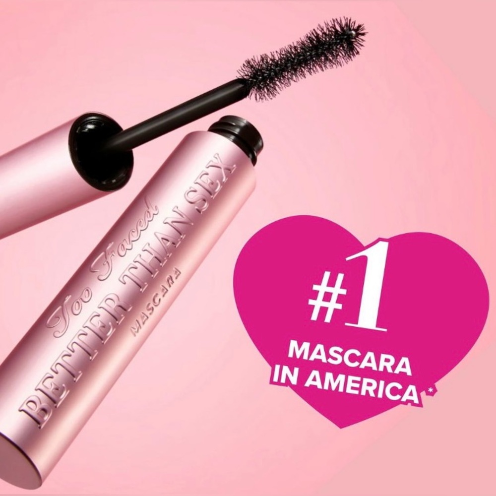 2x’s Too Faced Better Than Sex Volumizing Mascara|Volume, Length+Peptides NEW! - Picture 3 of 11